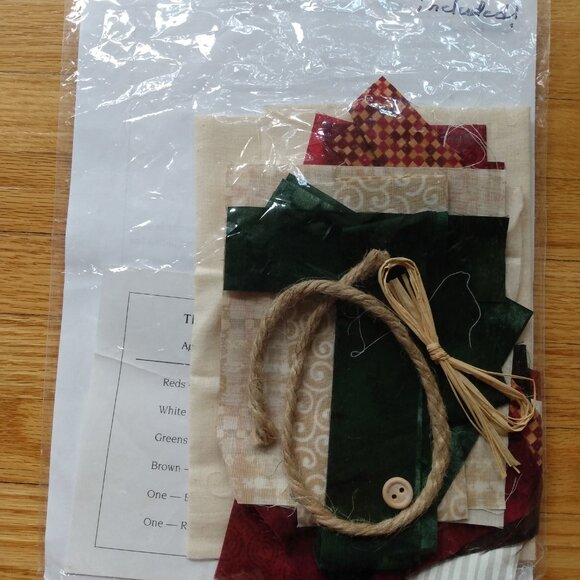 Vintage Apple Wallhanging Kit Fabric Applique 6" x 20" Retro Country Kitchen Dec - Picture 9 of 9